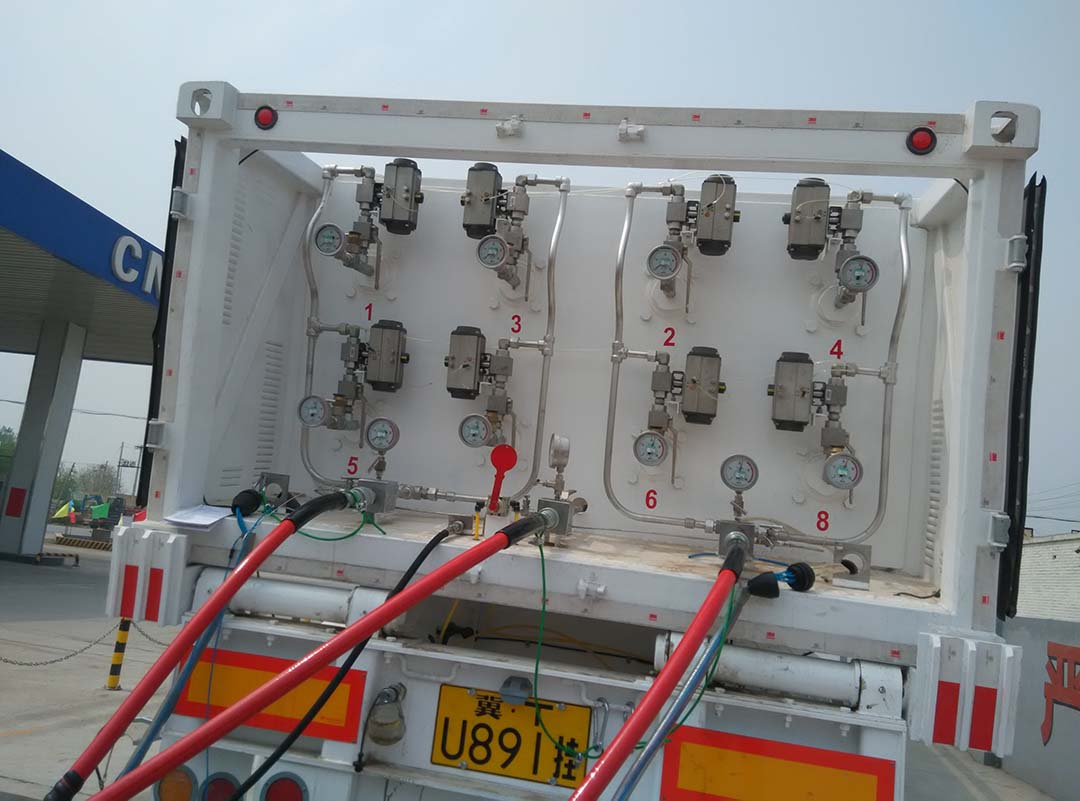 OMAL高压球阀在压缩天然气（CNG）槽车上的应用